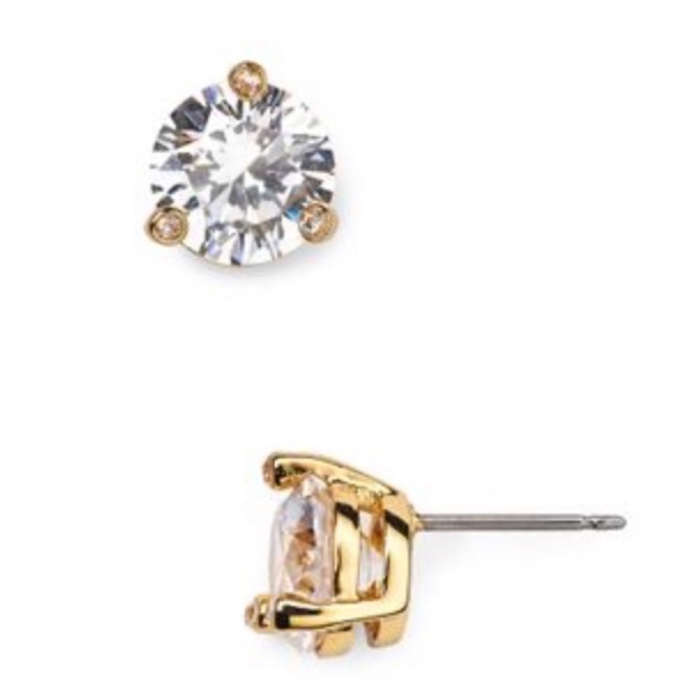 ♠️KATE SPADE New York Rise and Shine Stud Earrings in Gold Patina - Picture 15 of 15
